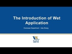गीला आवेदन (गीला सीमेंट के साथ मिलकर इस्तेमाल किया आत्म चिपकने वाला झिल्ली)